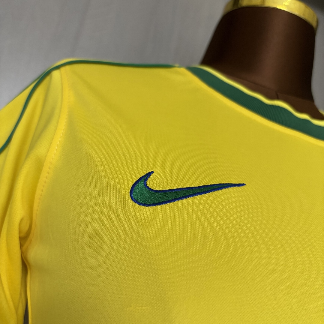 Women's Retro 1998 Brazil Home Jersey S–XXL
