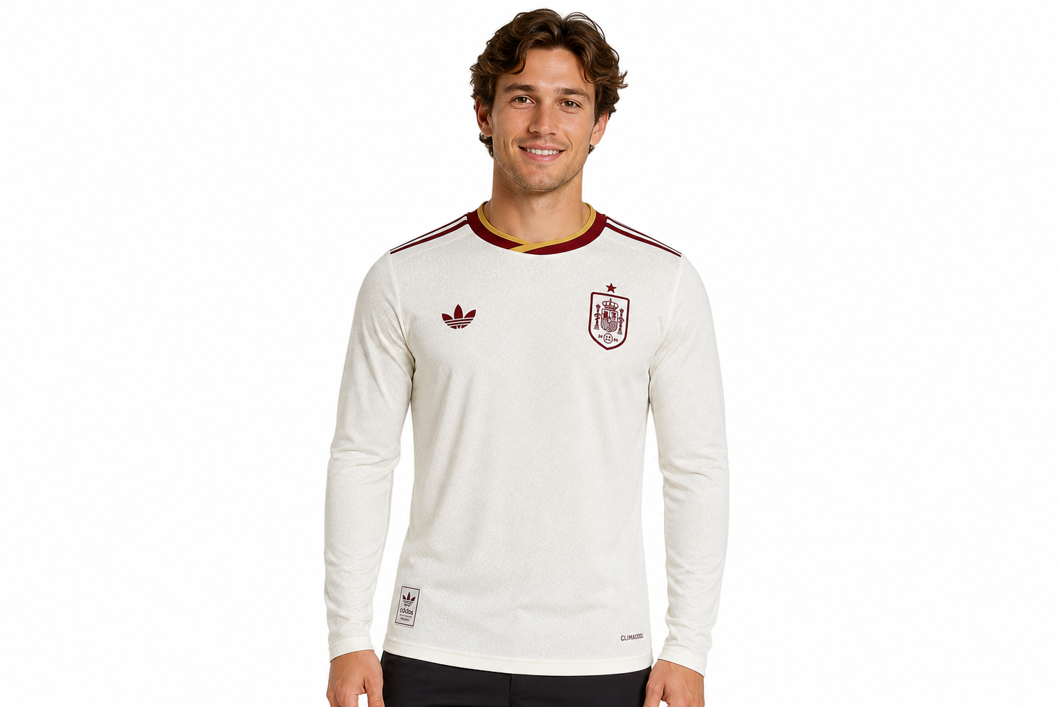 2026 Player Version Long Sleeve Spain Away Jersey Men's Size