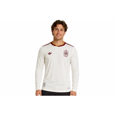 2026 Player Version Long Sleeve Spain Away Jersey Men's Size 01