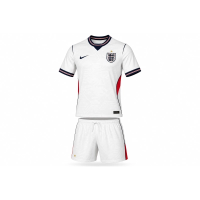 England Home Jersey Set White Navy Red 18-28 Children's Size 01