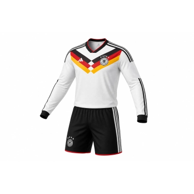 Kids long-sleeved 2026 Germany home jersey, sizes 16-28 01