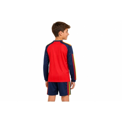 Kids long-sleeved 2026 Spain home jersey Children's Size 02