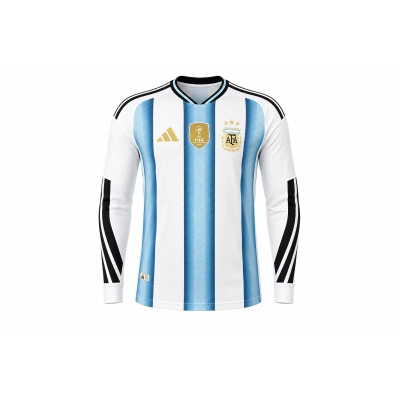 Player version long-sleeved 2026 Argentina home jersey S-XXXXL 01