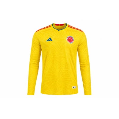 Player version long-sleeved 2026 Colombia home jersey S-XXXXL 01