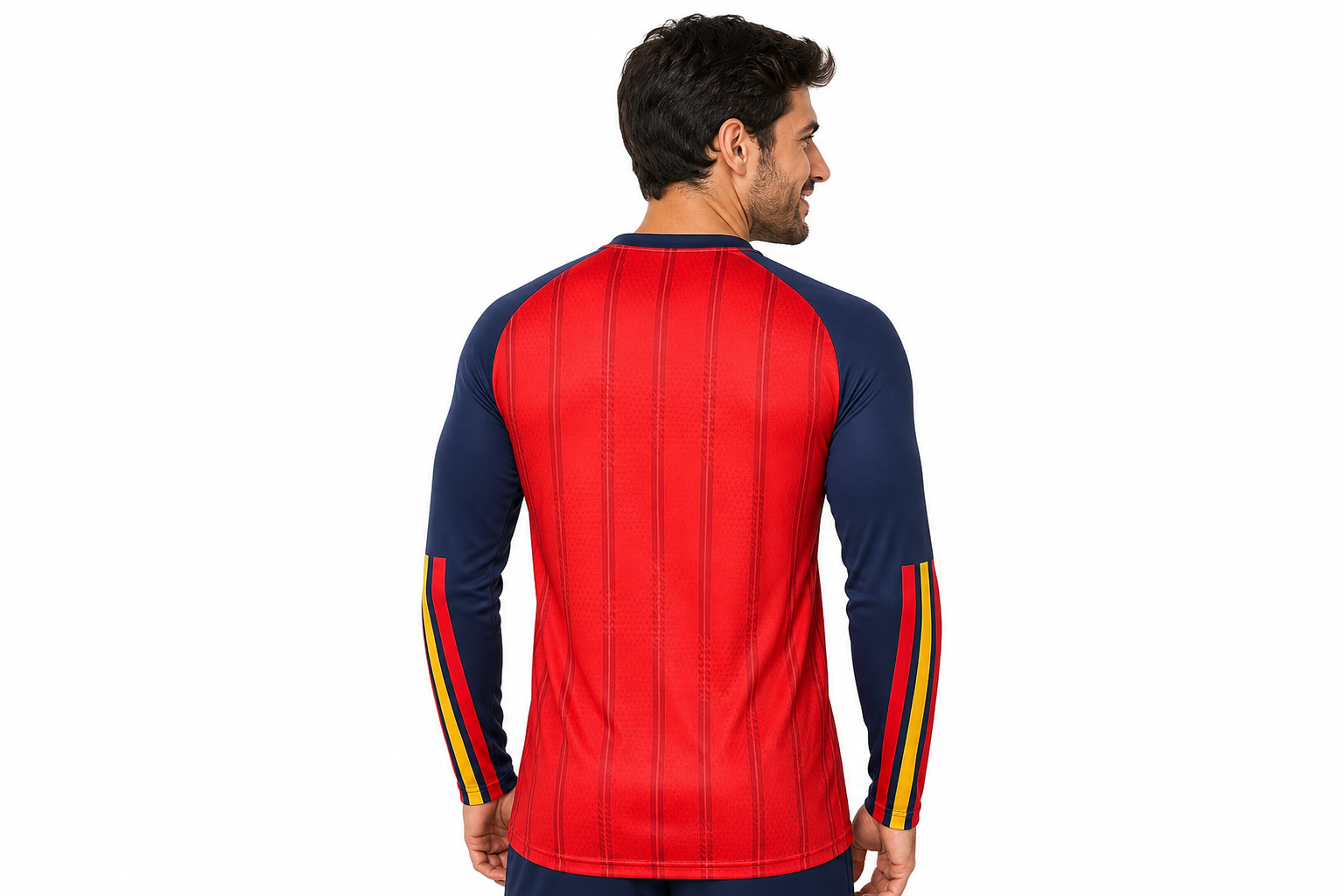 Player version long-sleeved 2026 Spain home jersey Men's Size