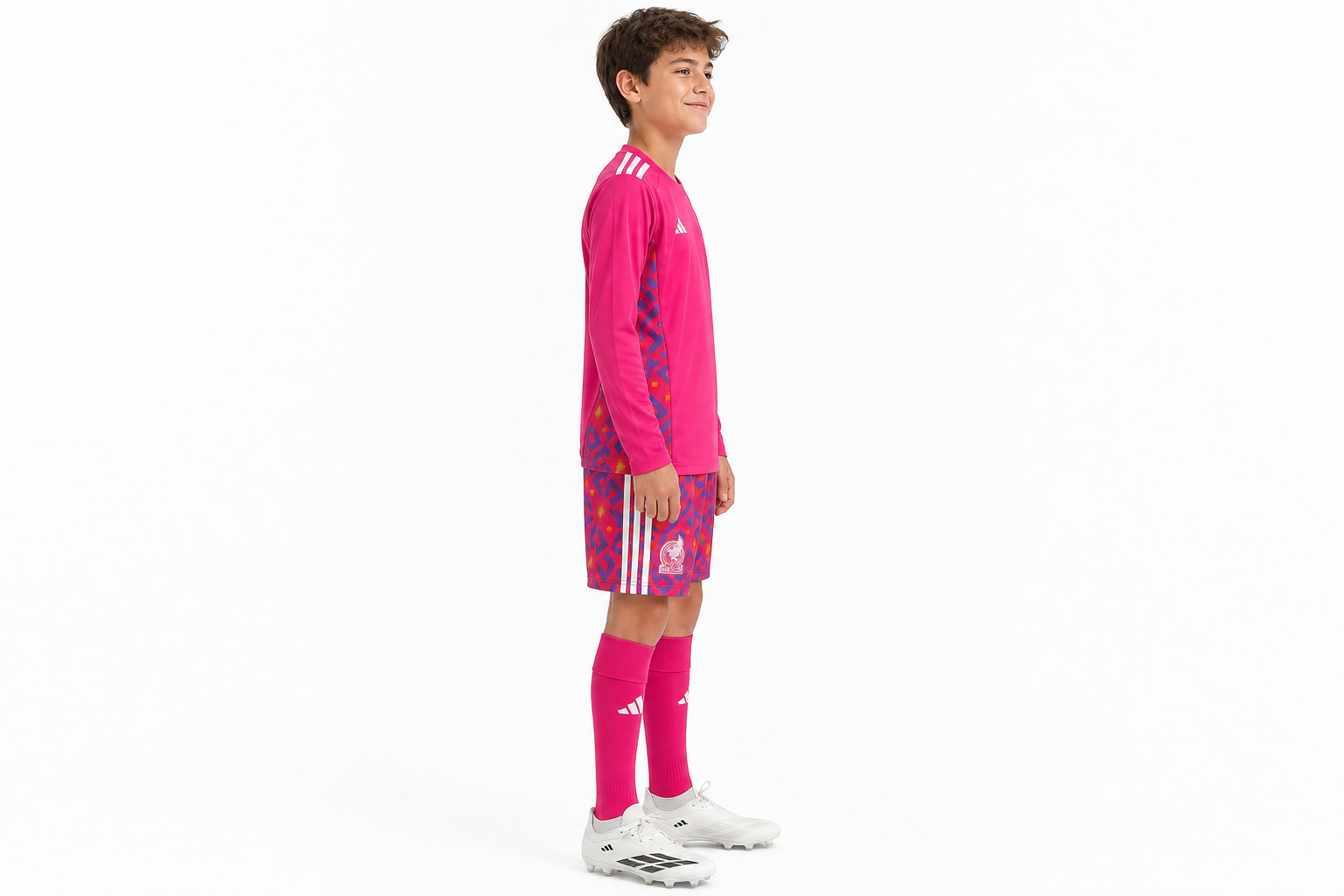 Camiseta de portero de México 2026 de manga larga para niños, tallas 16-28 (tallas infantiles)