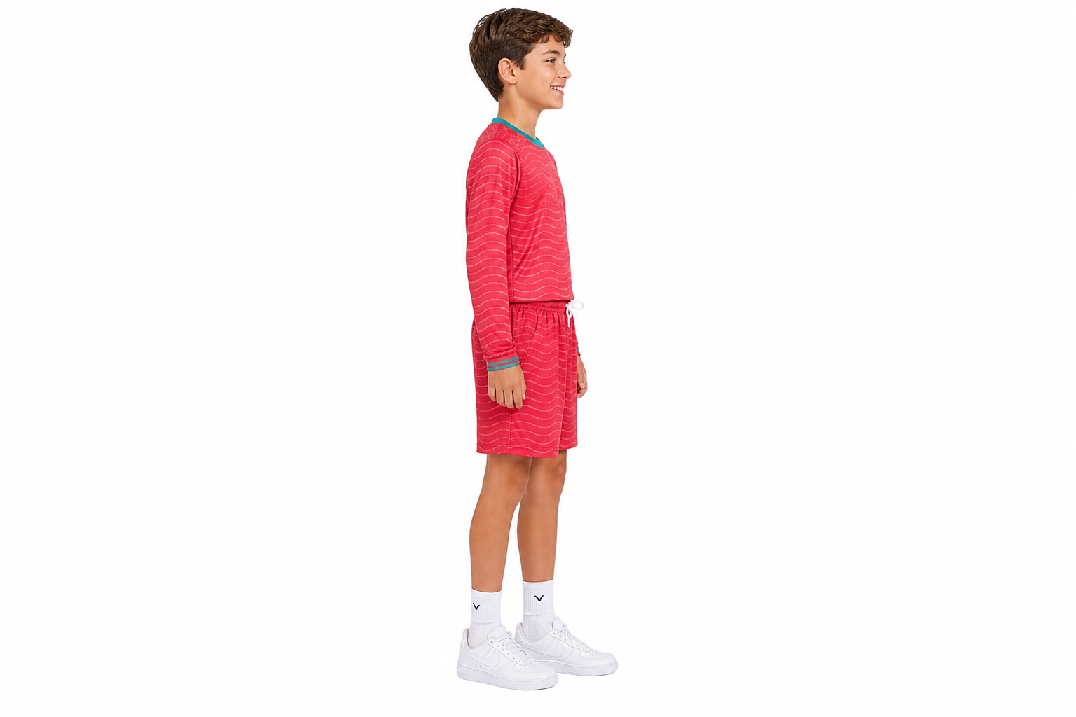 Camiseta de manga larga de la selección de Portugal 2026 para niños, talla para hombre