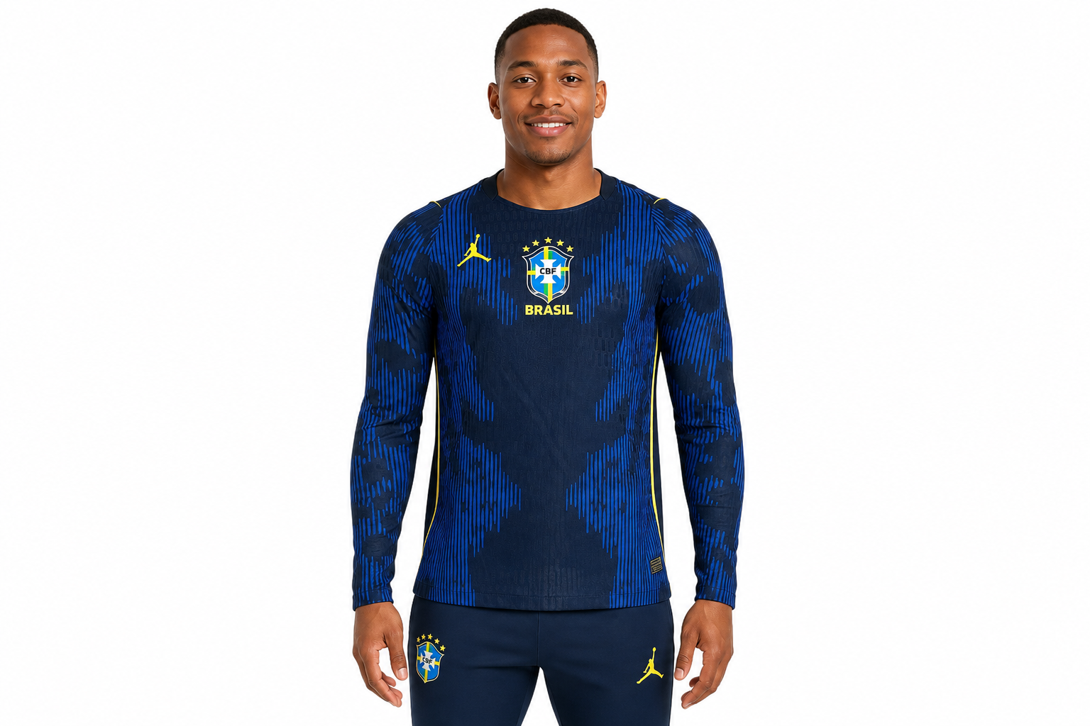 Player version long-sleeved 2026 Brazil Away Jersey S-XXXXL Men's Size