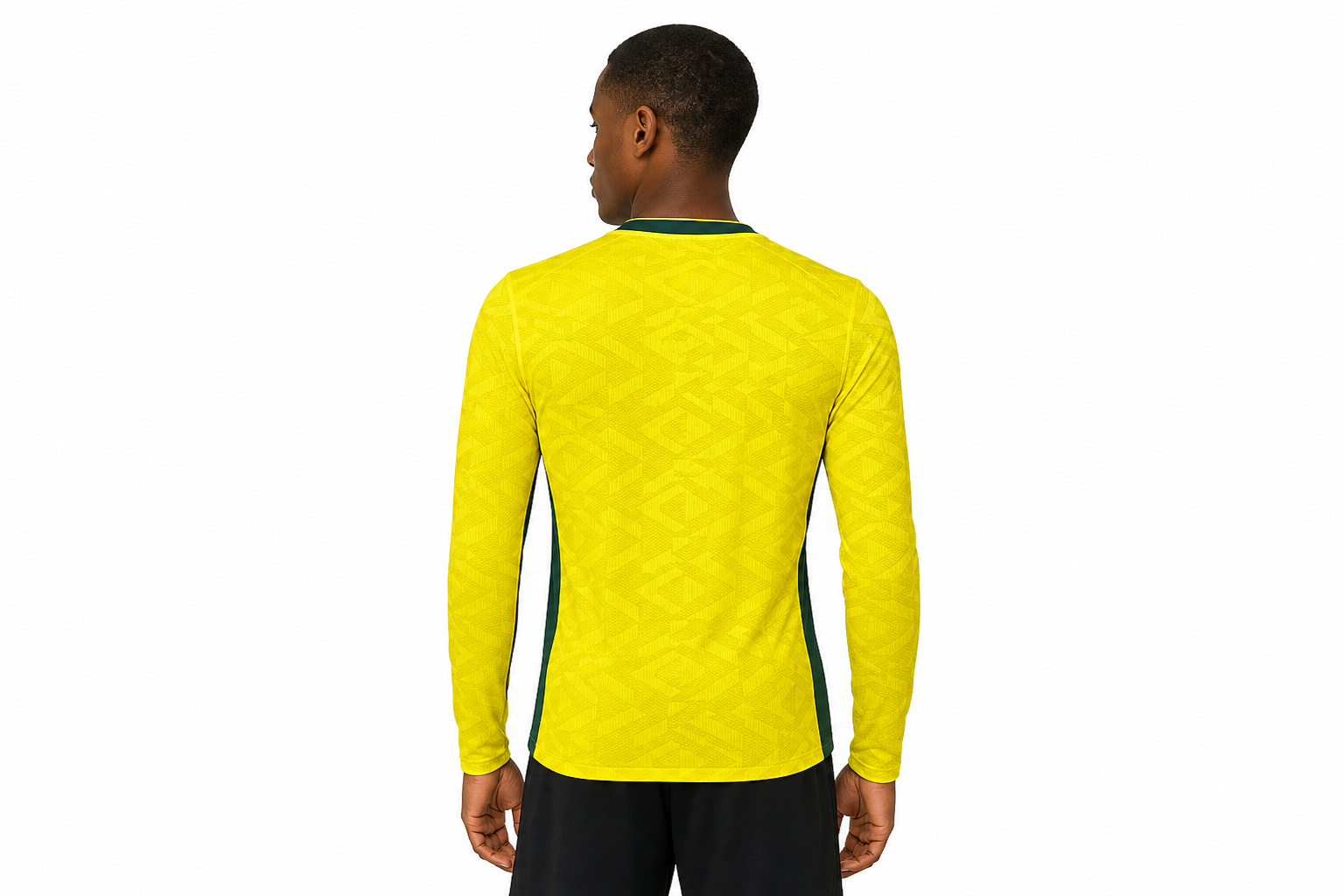 Camiseta amarilla de manga larga «Concept Version 2026» de Brasil para jugador, tallas para hombre de la S a la XXXXL