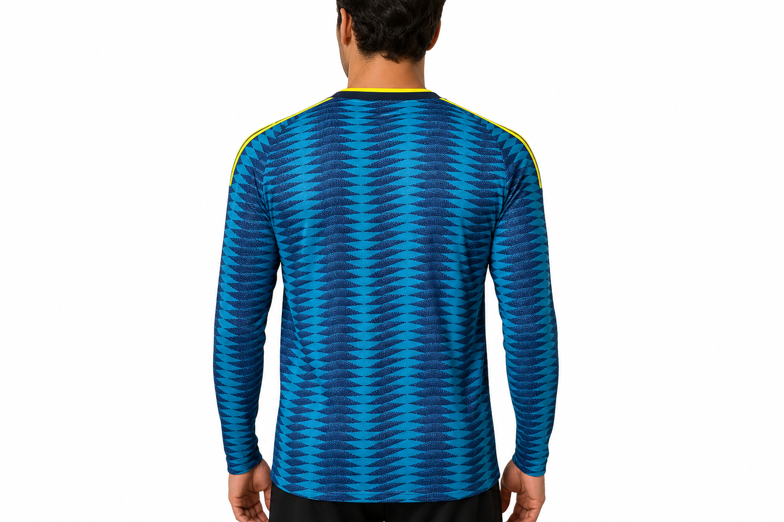 Camiseta de visitante de Colombia 2026 de manga larga, versión para jugador, tallas para hombre de la S a la XXXL