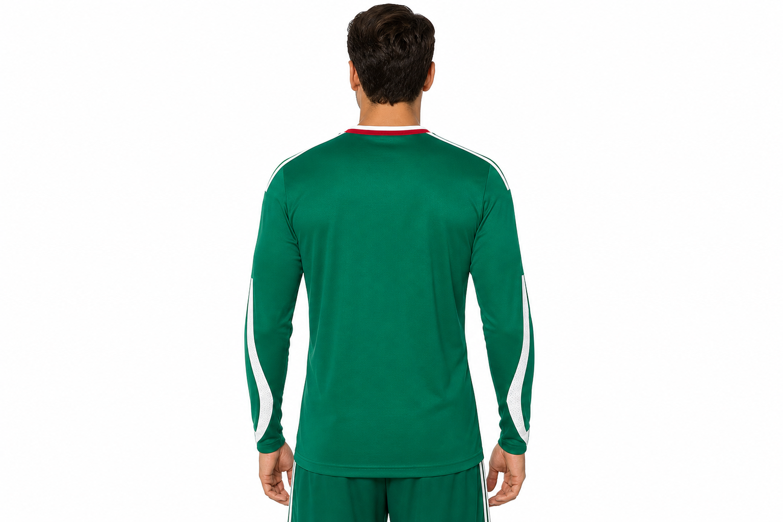 Camiseta de manga larga de la selección de México 2026 (local), versión para jugador. Talla para hombre