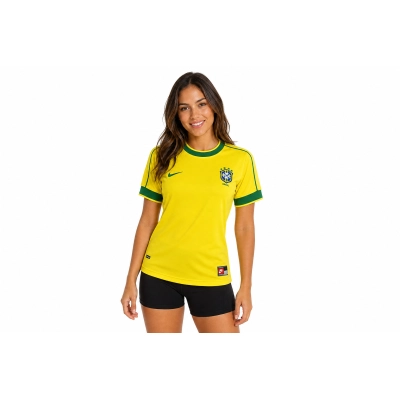 Women's Retro 1998 Brazil Home Jersey S–XXL Women's Size 01