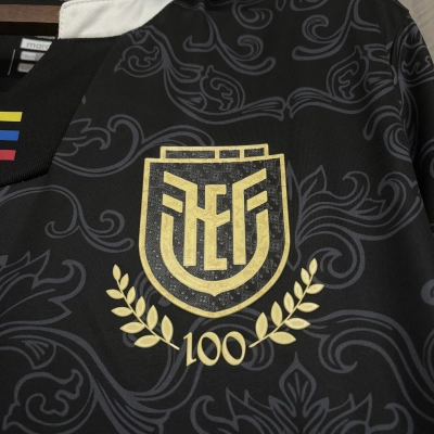 2026 Ecuador 100th Anniversary Edition Black Jersey S-XXL 02