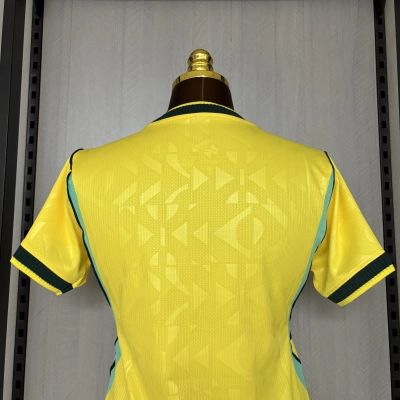 Women's 2026 Brazil concept version yellow Jersey 02