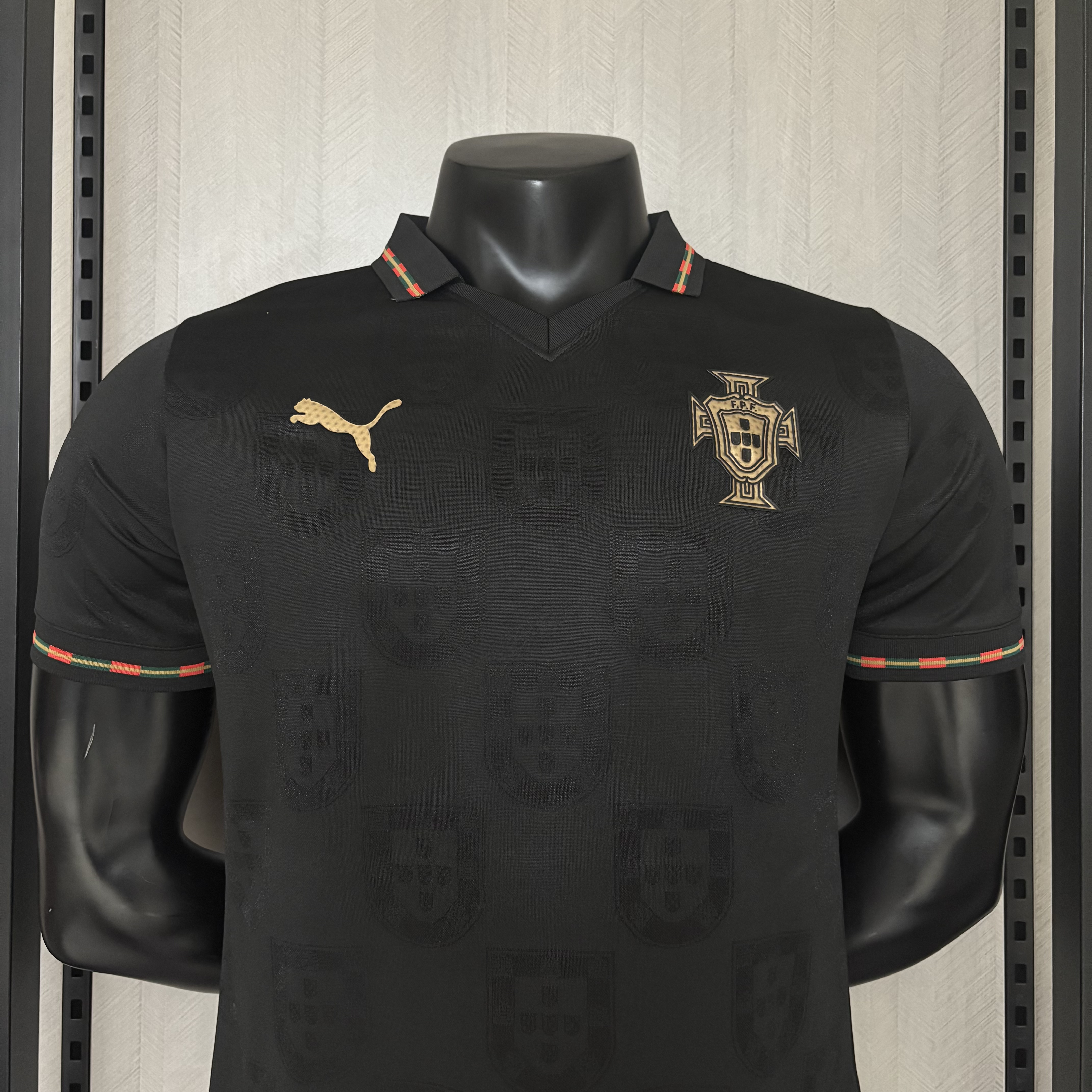 Camiseta negra de la selección de Portugal, edición para jugadores 2026
