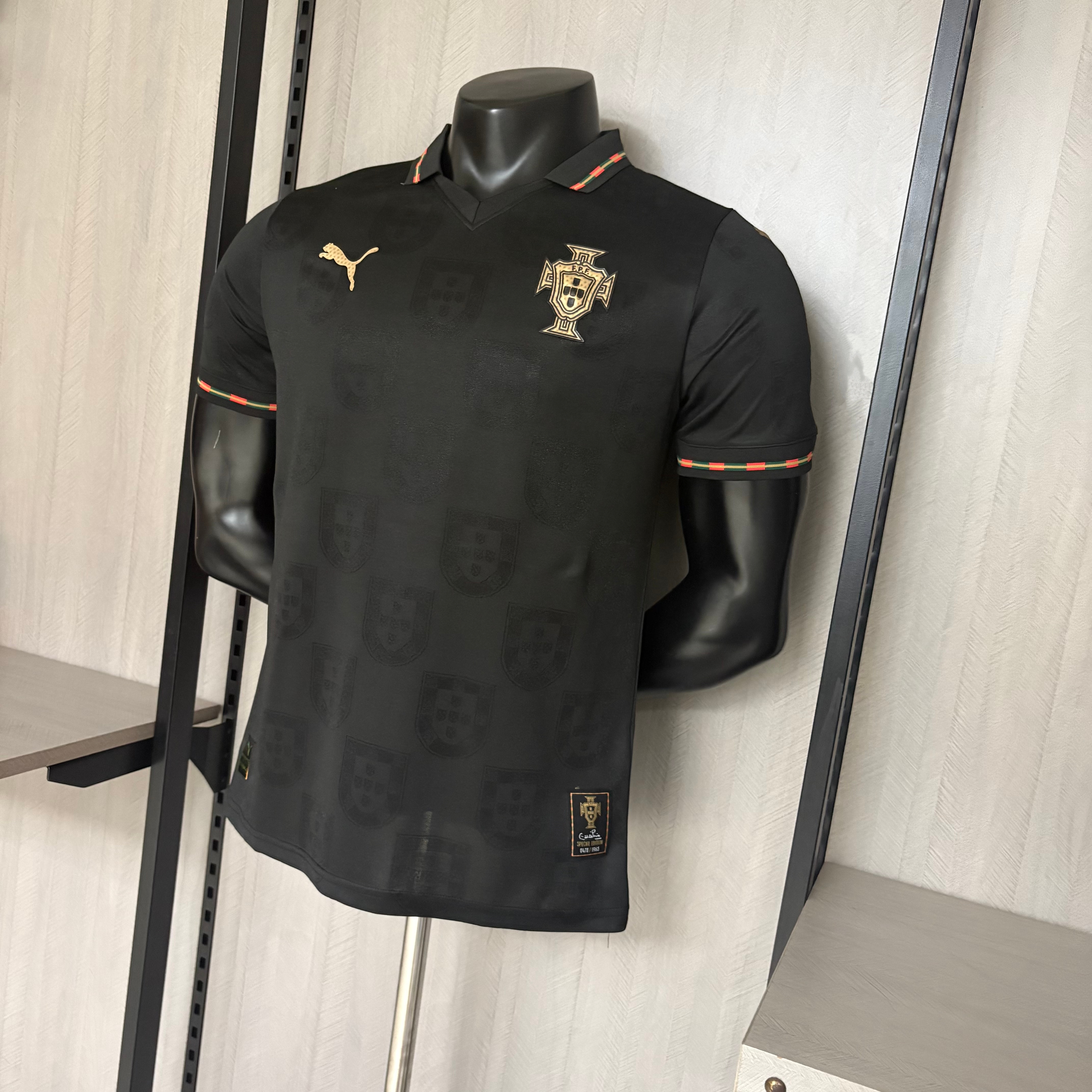 Camiseta negra de la selección de Portugal, edición para jugadores 2026