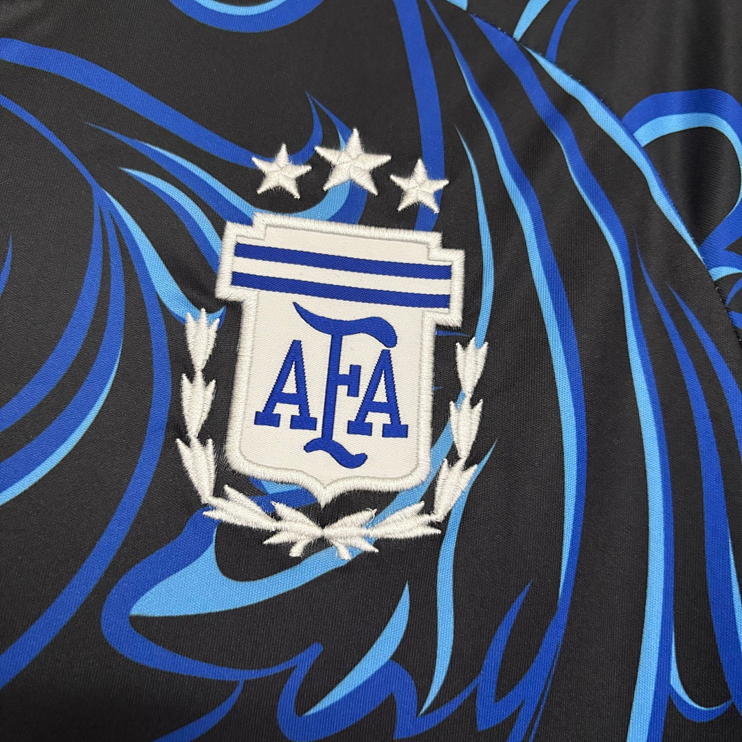 2026 World Cup Argentina Home Jersey White Sky Blue Gold