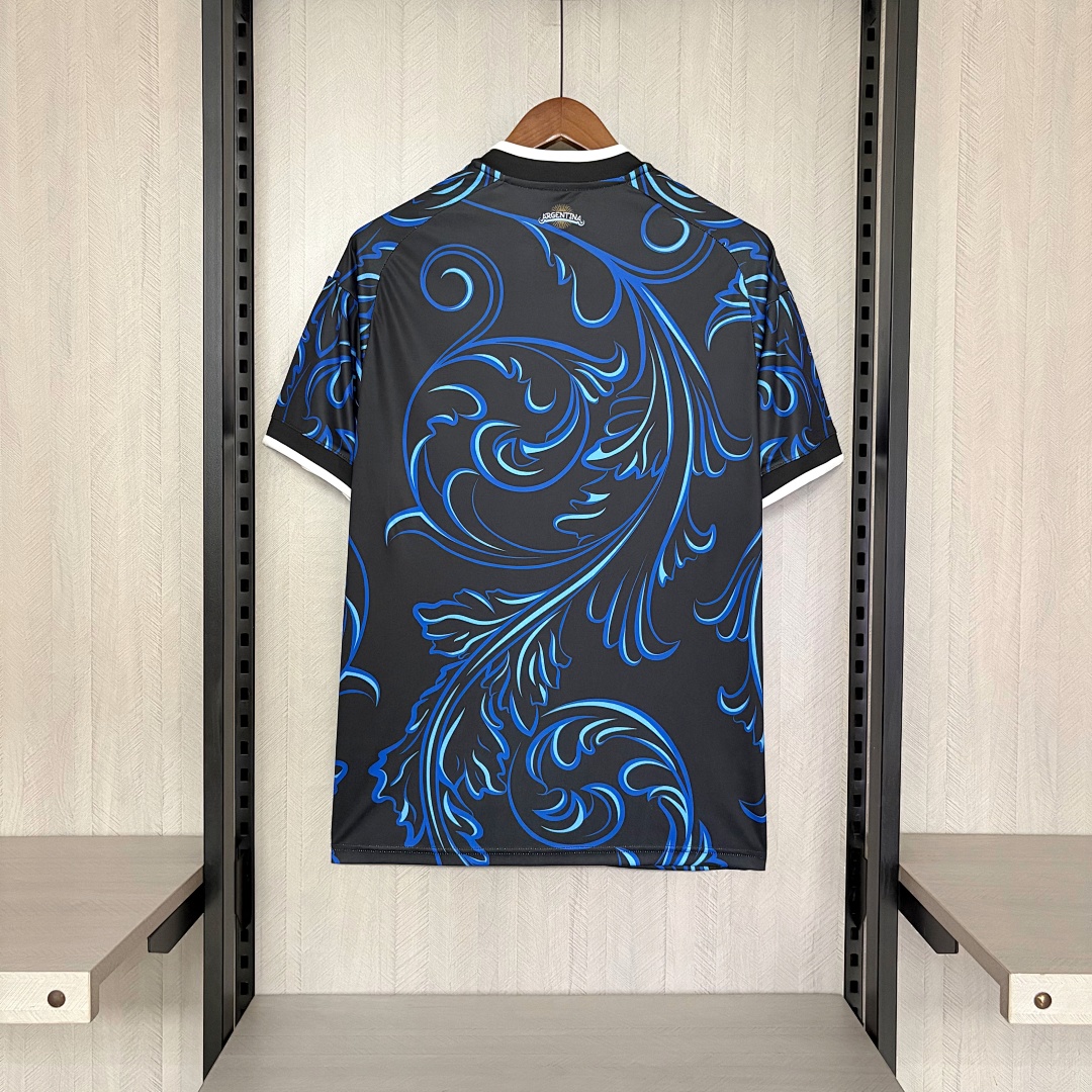 2026 World Cup Argentina Home Jersey White Sky Blue Gold