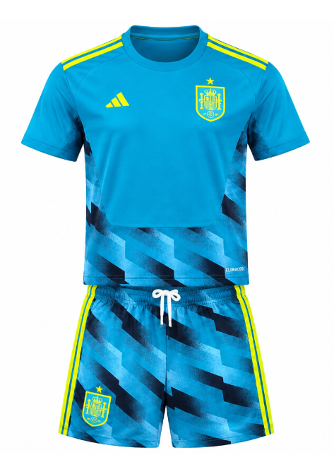 2026 World Cup Kids Spain goalkeeper Jersey Childrens Size