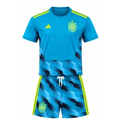 2026 World Cup Kids Spain goalkeeper Jersey Childrens Size 01