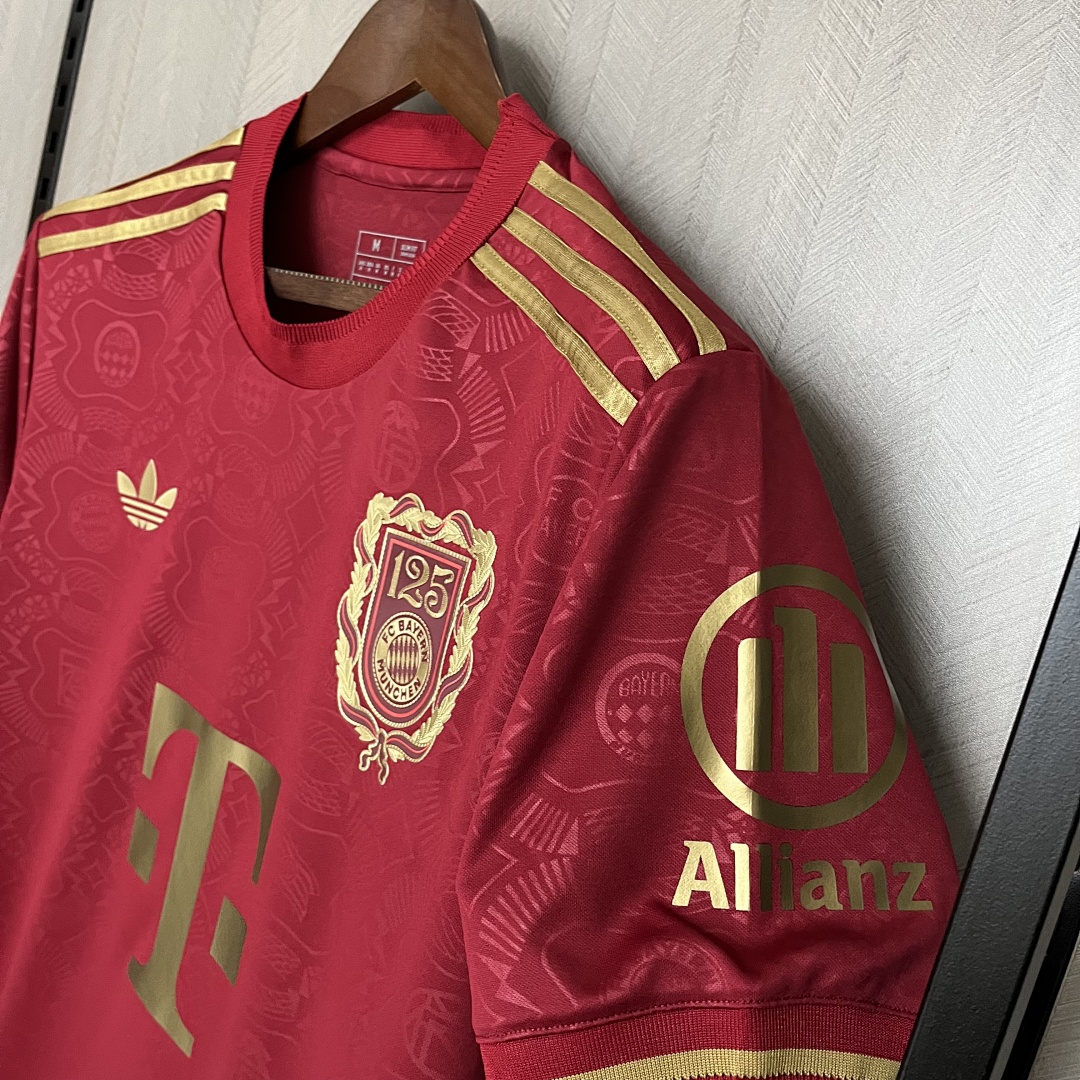 2025_26 FC Bayern 125th Anniversary Red Jersey S-XXXXL