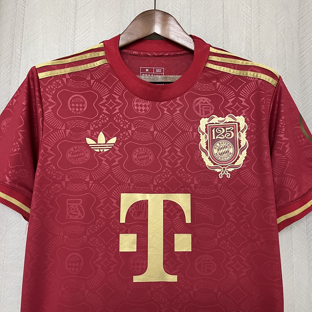 2025_26 FC Bayern 125th Anniversary Red Jersey S-XXXXL