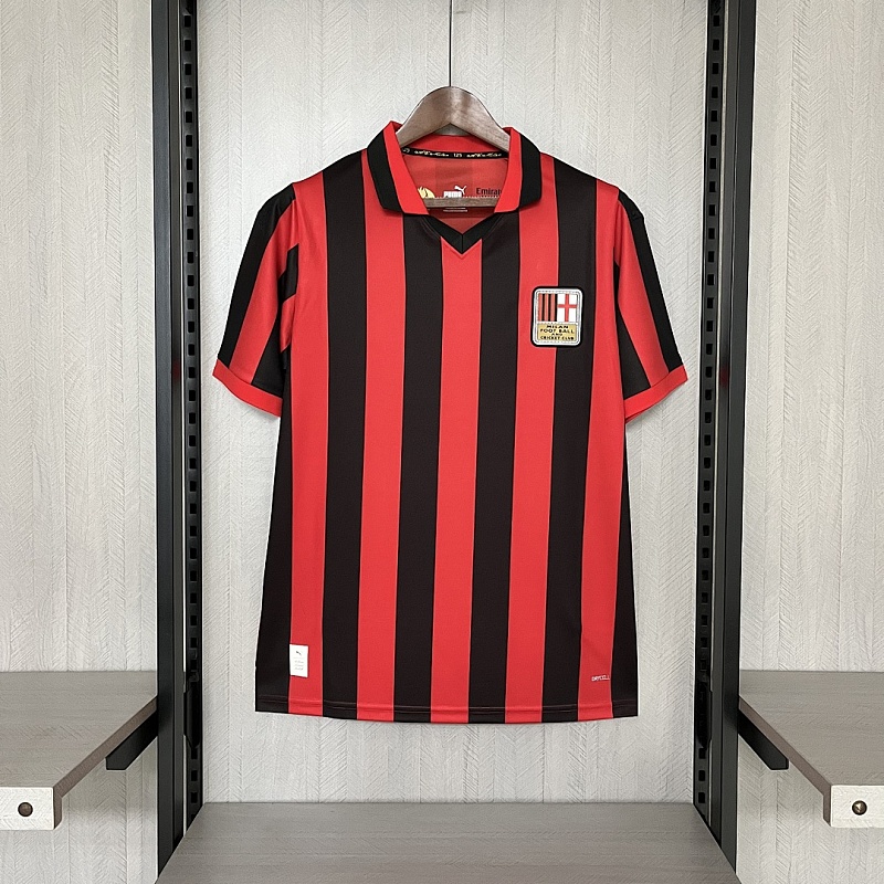 25_26 AC Milan 125th Anniversary Red and Black Jersey S-XXXXL