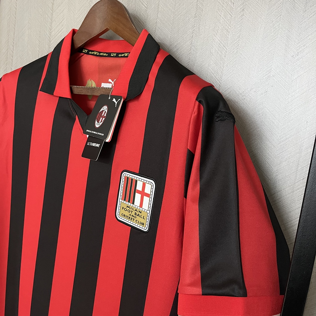 25_26 AC Milan 125th Anniversary Red and Black Jersey S-XXXXL