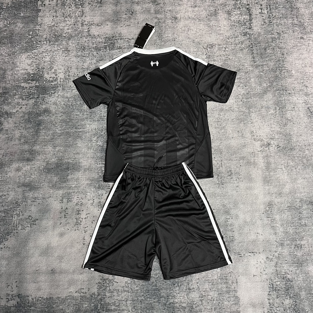 Kids 2026 Liverpool Black Away Jersey Set