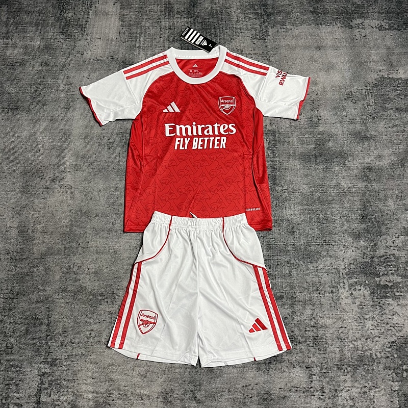Kids 2025_26 Arsenal Home Jersey Sizes 16-28