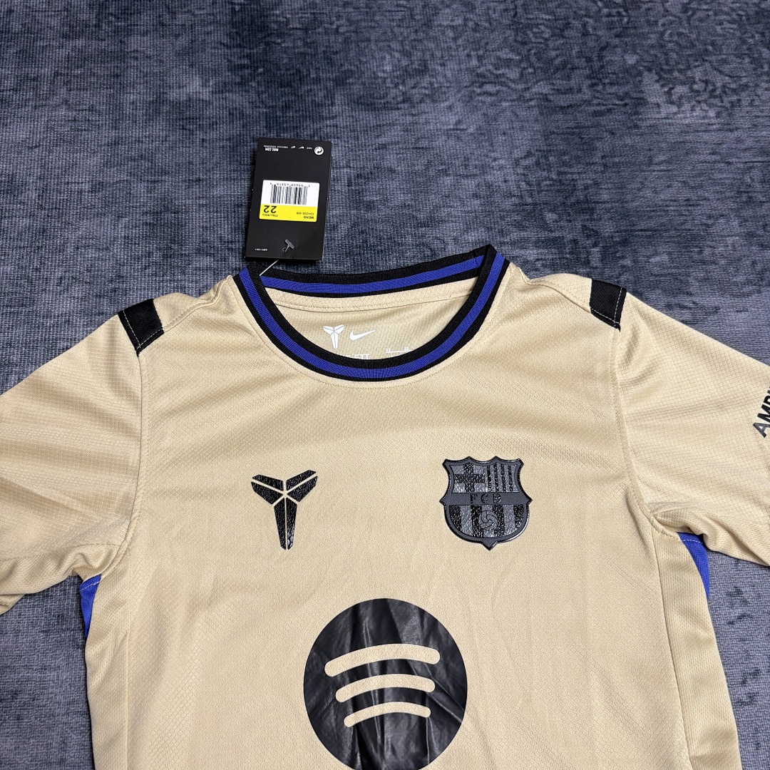 Kids 2025_26 Barcelona Away Kit Sizes 16-28