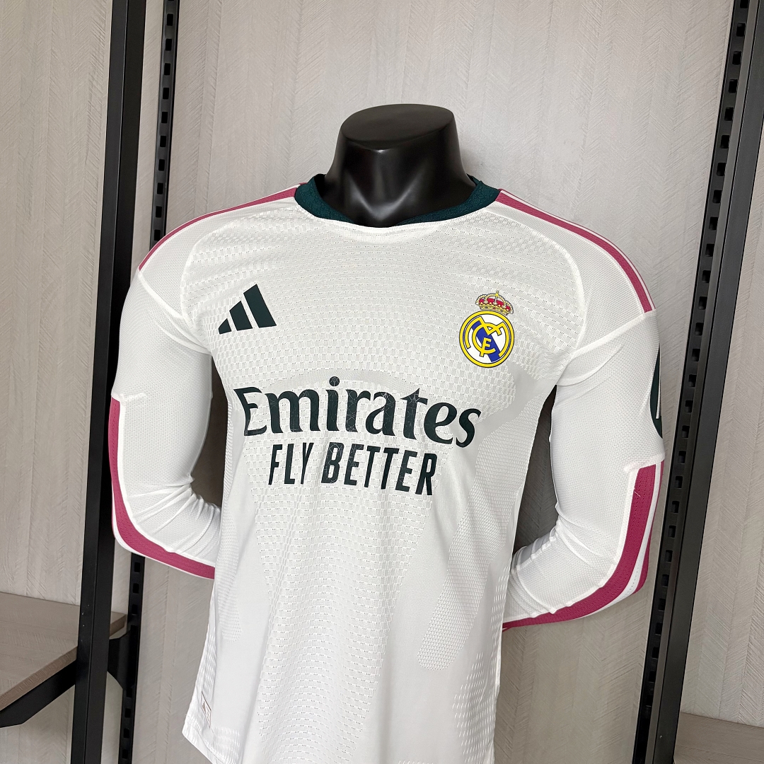 Player version long-sleeved 2026_27 Real Madrid home jersey S-XXXL