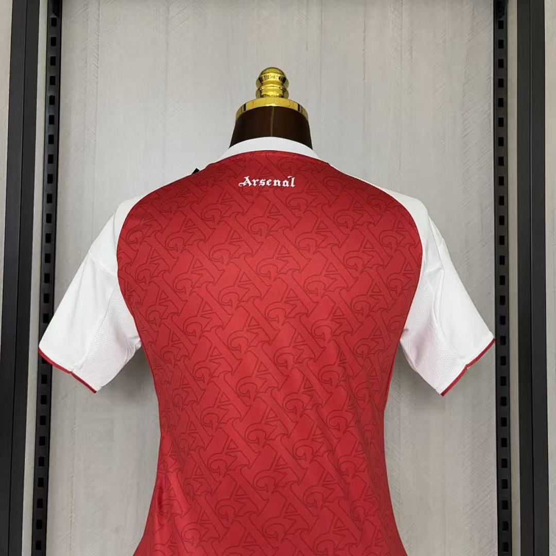 Women's 2025_26 Arsenal Home Jersey S-XXL