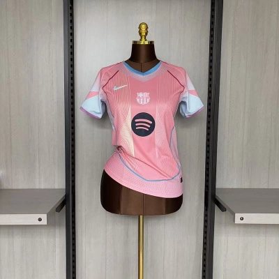 Women's 2025_26 Barcelona Pink Jersey S-XXL 01