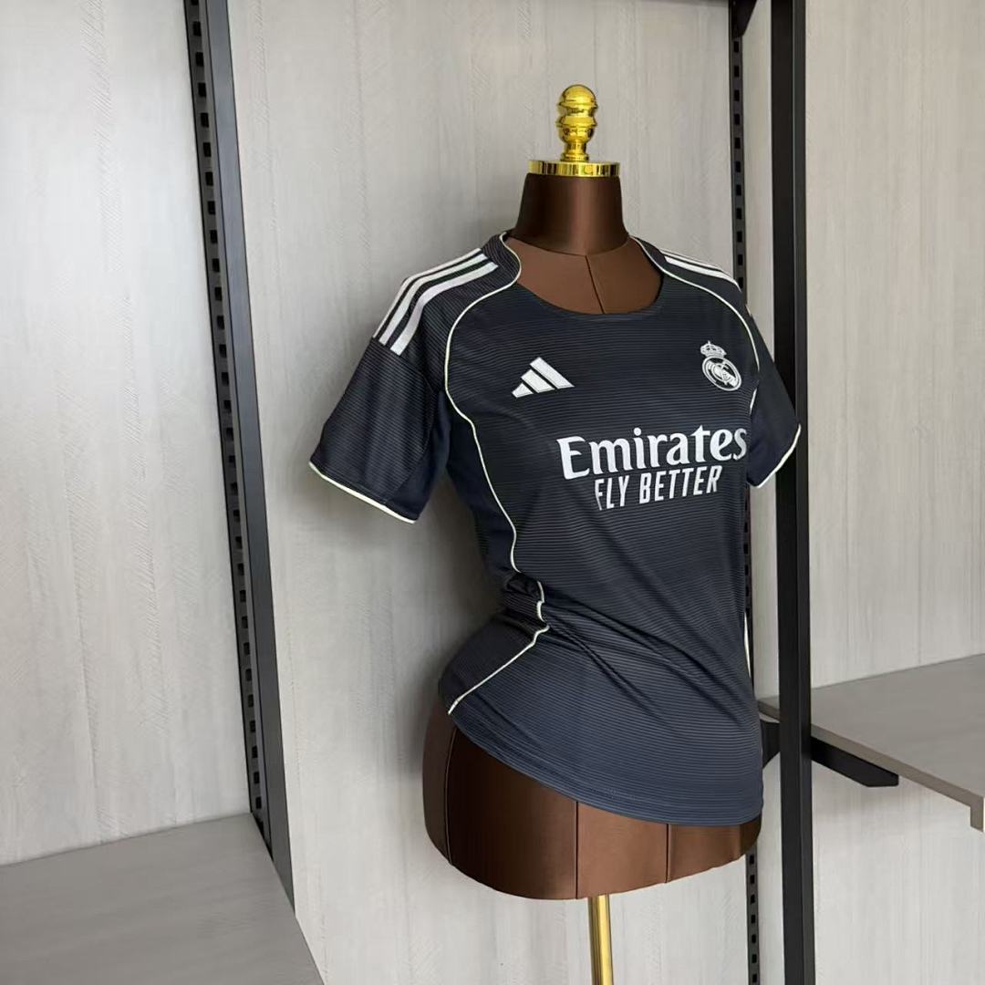 Women's 2025_26 Real Madrid Away Jersey S-XXL