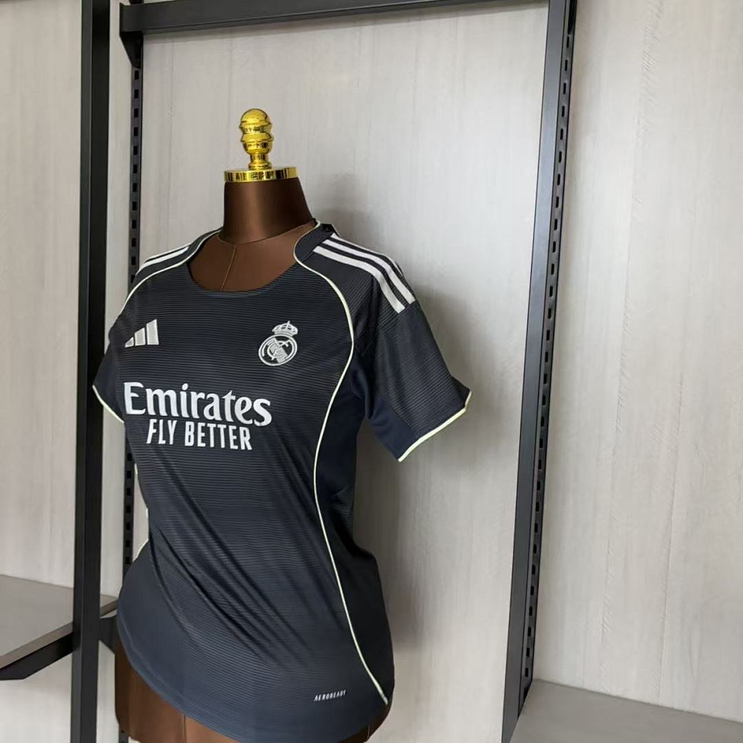 Women's 2025_26 Real Madrid Away Jersey S-XXL
