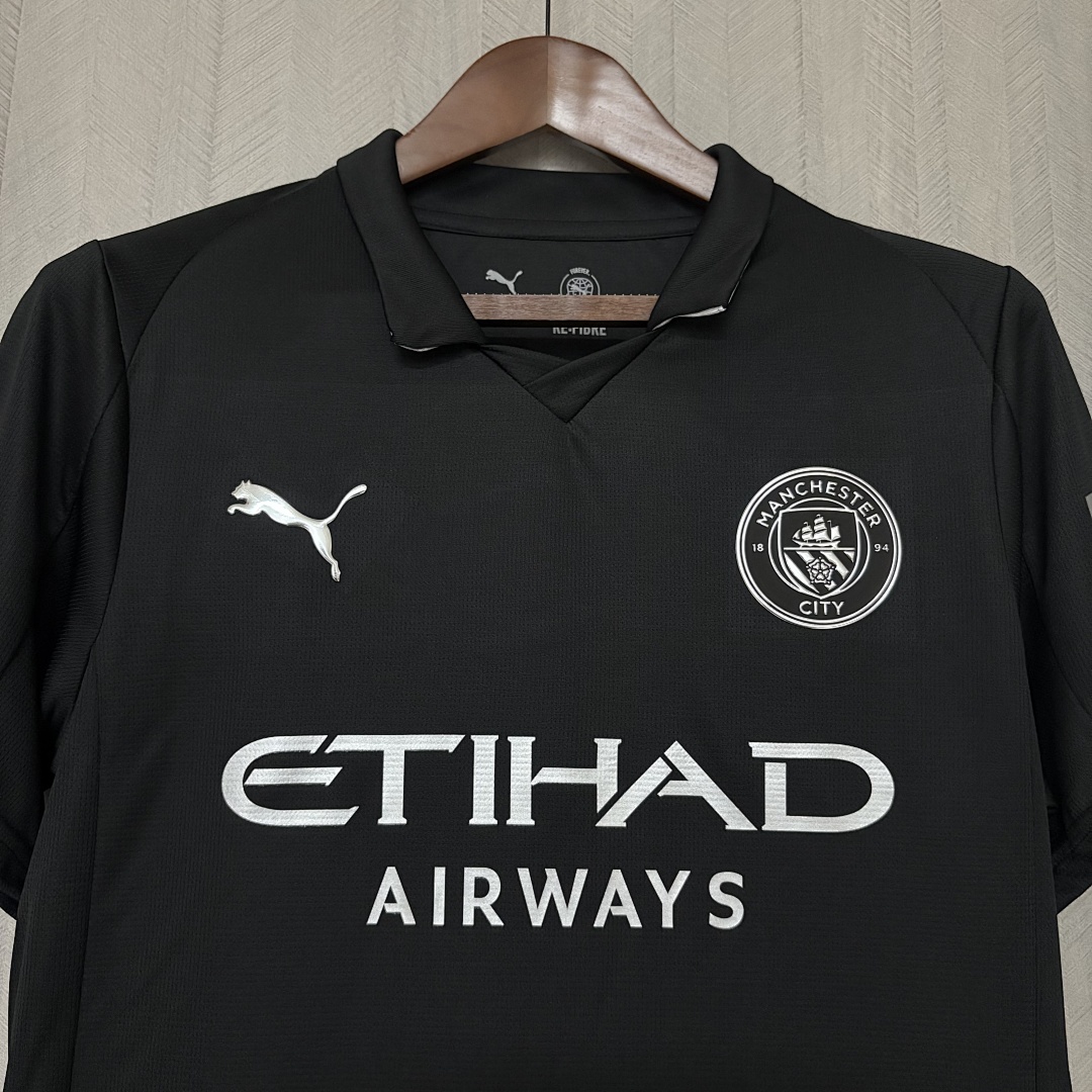 2025_26 Manchester City Black Jersey S-XXXXL