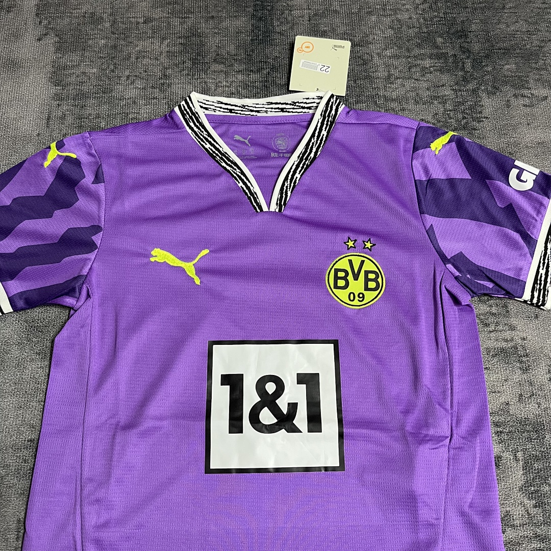 Children's 2025_26 Dortmund Purple Jersey Sizes 16-28