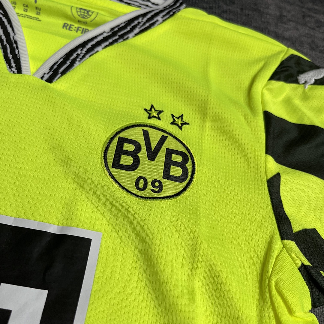 Children's clothing 2025_26 Dortmund fluorescent green jersey size 16-28