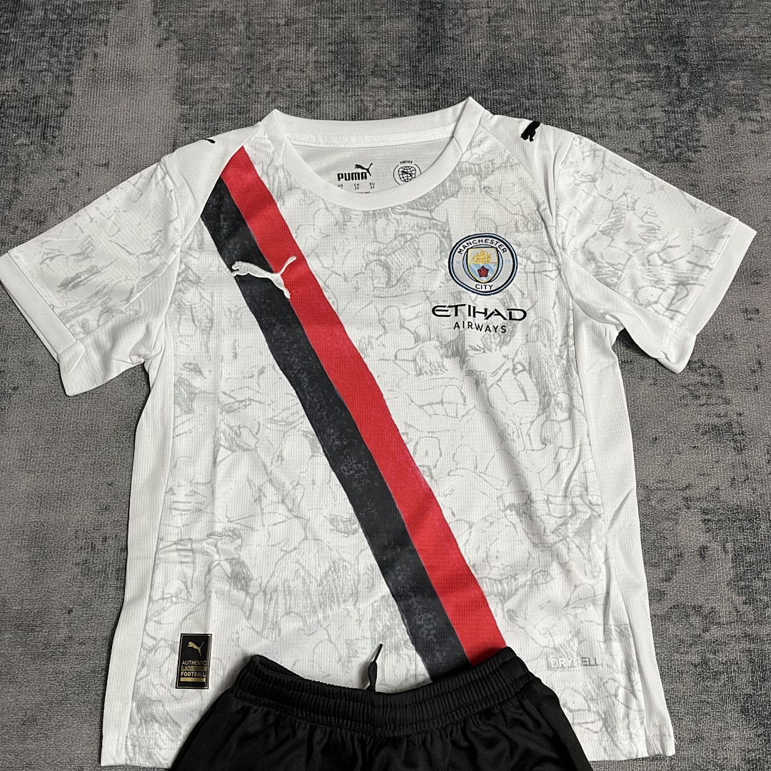 Children's clothing 2025_26 Manchester City away jersey size 16-28