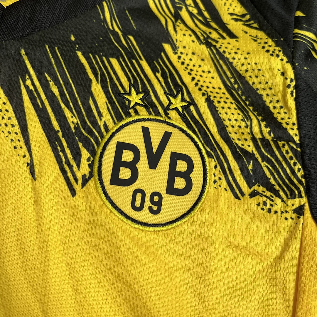 Kids 2025_26 Dortmund Home Jersey Size 16-28