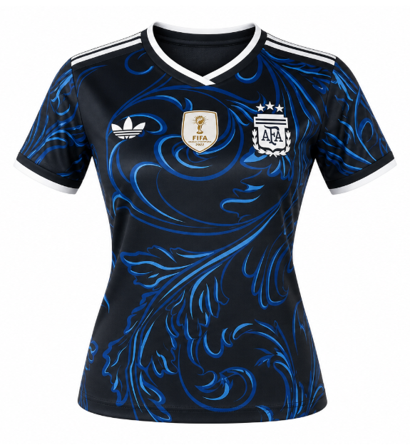Women's 2026 Argentina Concept Version Black Blue Jersey