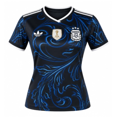Women's 2026 Argentina Concept Version Black Blue Jersey 01