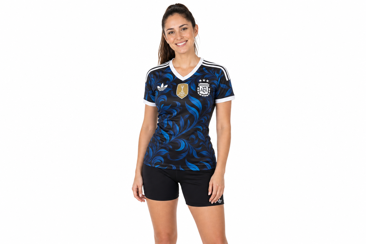 Women's 2026 Argentina Concept Version Black Blue Jersey