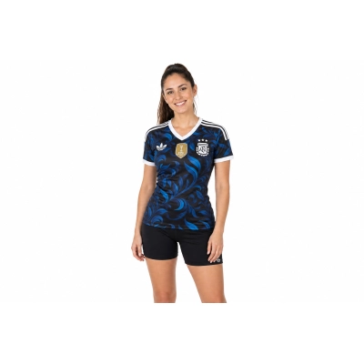 Women's 2026 Argentina Concept Version Black Blue Jersey 02