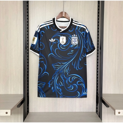 2026 World Cup Argentina Home Jersey White Sky Blue Gold 02