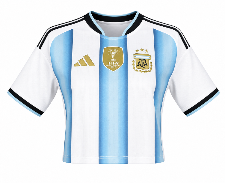 2026 World Cup Argentina Home Jersey Womens Size