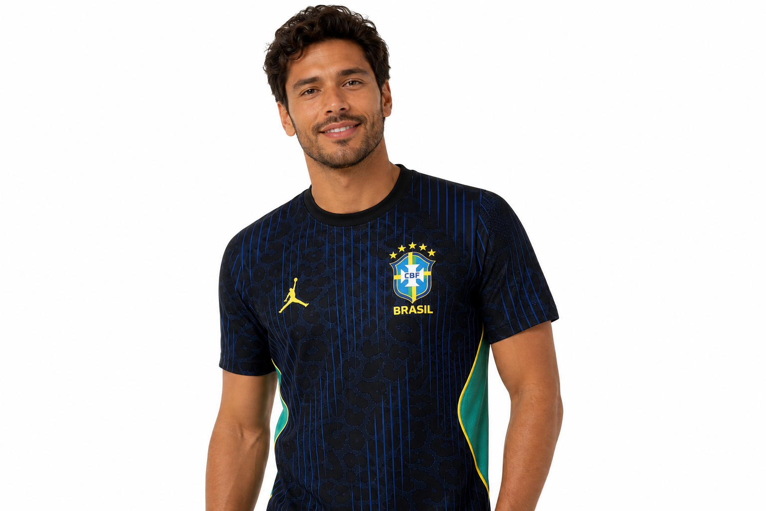 Camiseta de visitante de la selección de Brasil para el Mundial de 2026, talla para hombre