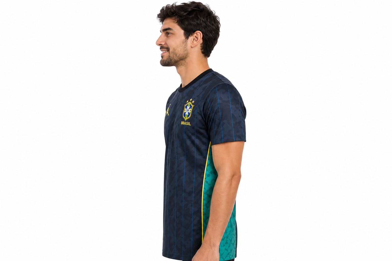 Camiseta de visitante de la selección de Brasil para el Mundial de 2026, talla para hombre