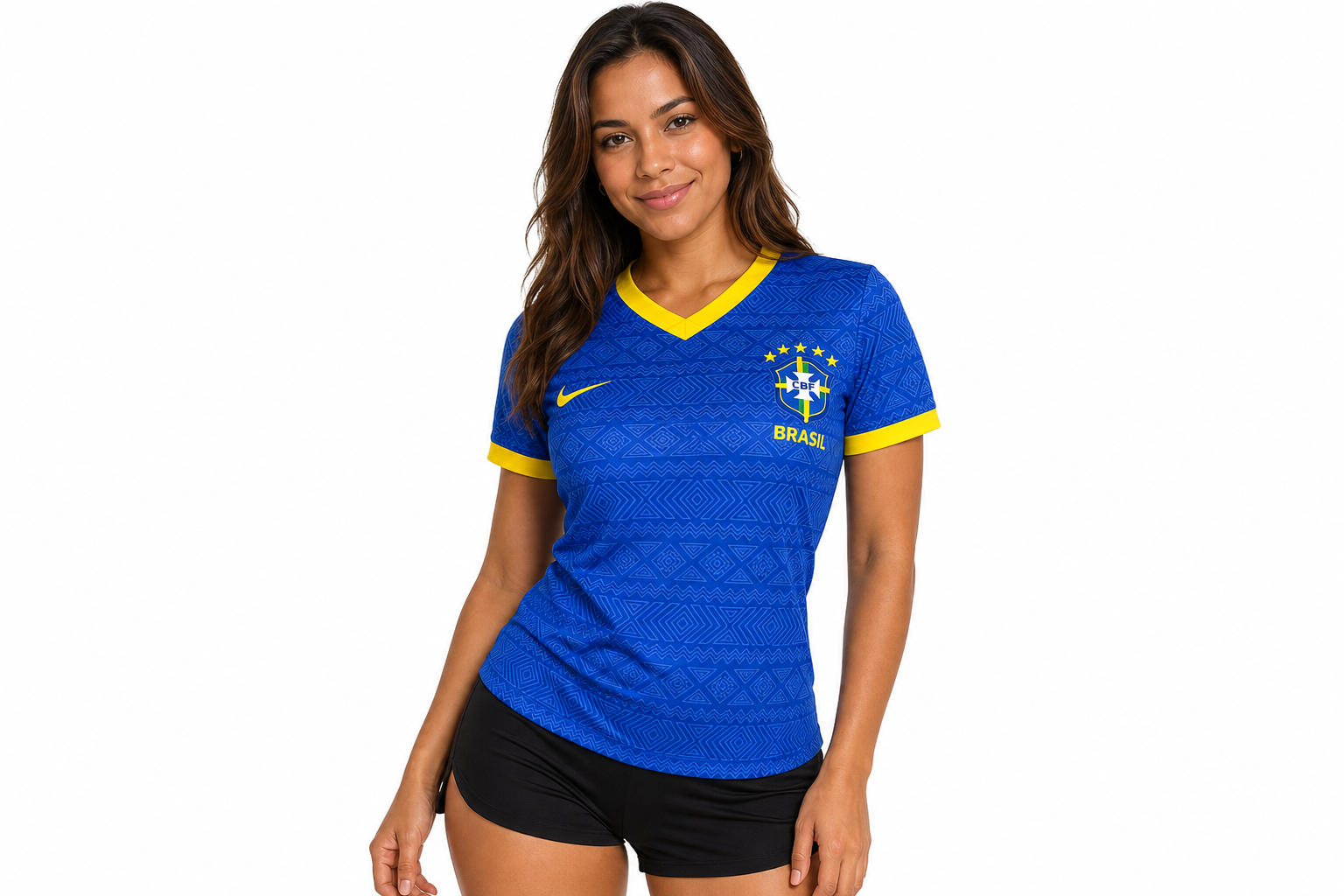 2026 World Cup Brazil Blue Jersey Women's Size